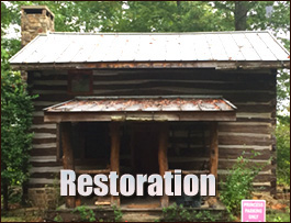 Historic Log Cabin Restoration  Owens Cross Roads, Alabama